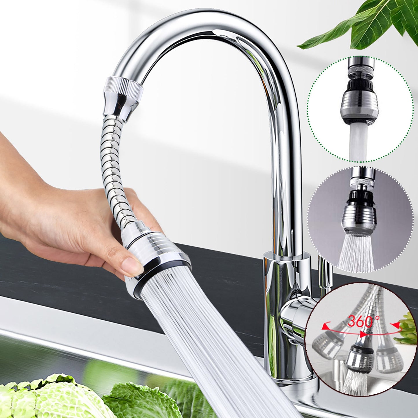 360 Degree Adjustment for Sink Faucet Bathroom