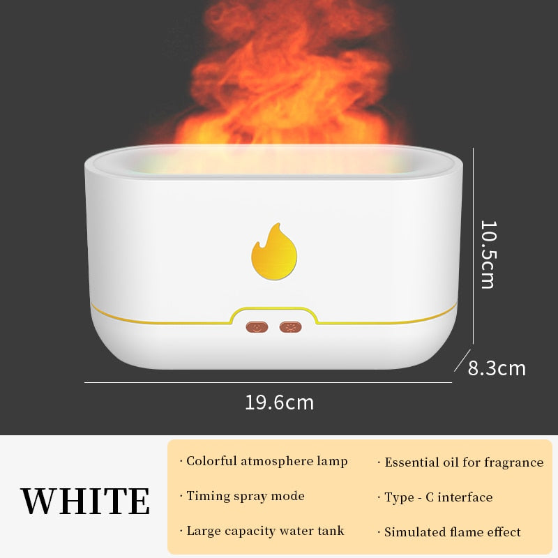 Oil Diffuser Simulation Flame Ultrasonic Humidifier