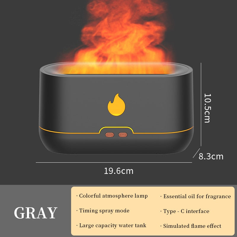 Oil Diffuser Simulation Flame Ultrasonic Humidifier