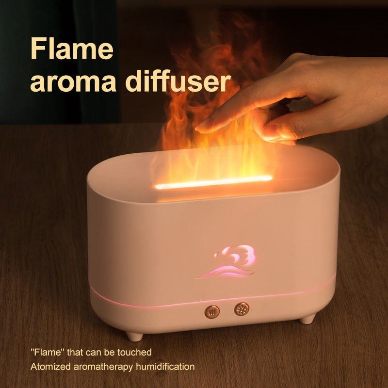 Oil Diffuser Simulation Flame Ultrasonic Humidifier