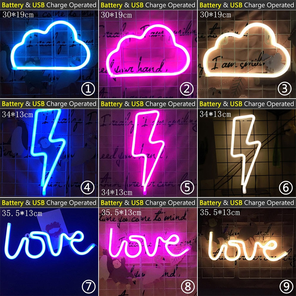 LED Cloud Design Neon Sign