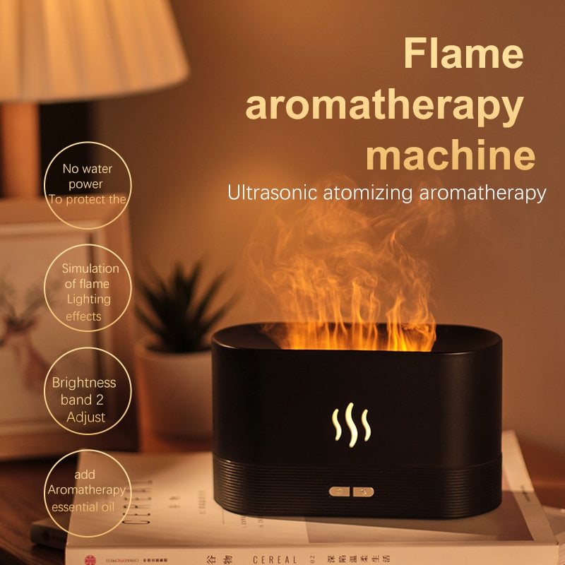 Oil Diffuser Simulation Flame Ultrasonic Humidifier