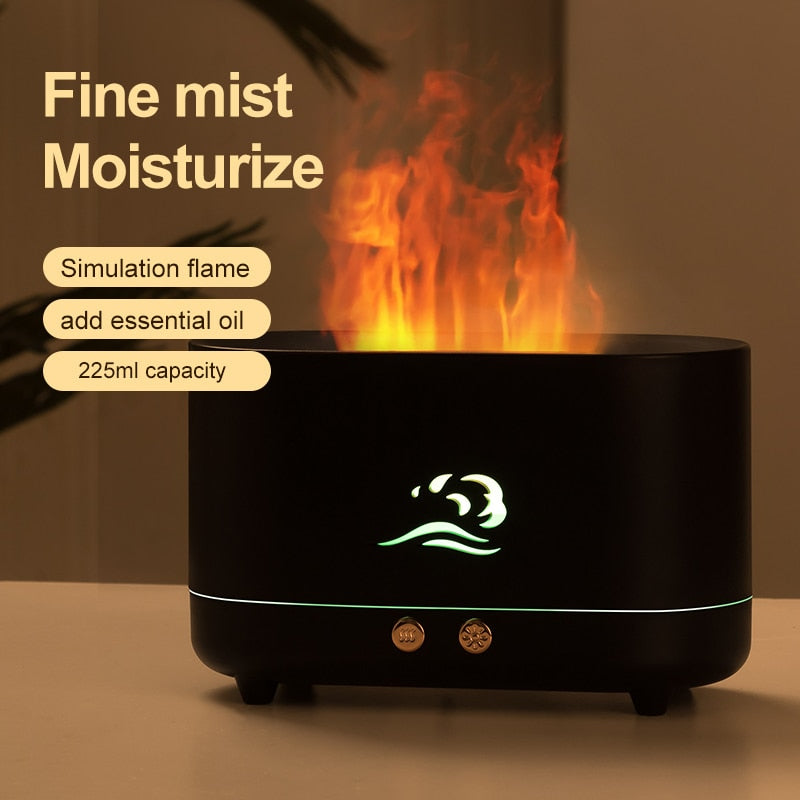 Oil Diffuser Simulation Flame Ultrasonic Humidifier